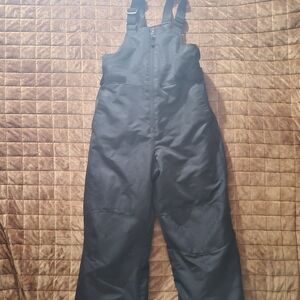 Swiss Tech Kids Snow Bib Pants Black Insulated Ski Winter Size 8